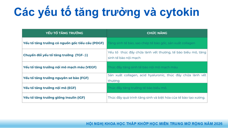 Bài báo cáo: Vai trò của Huyết tương giàu tiểu cầu trong điều trị thoái hóa khớp