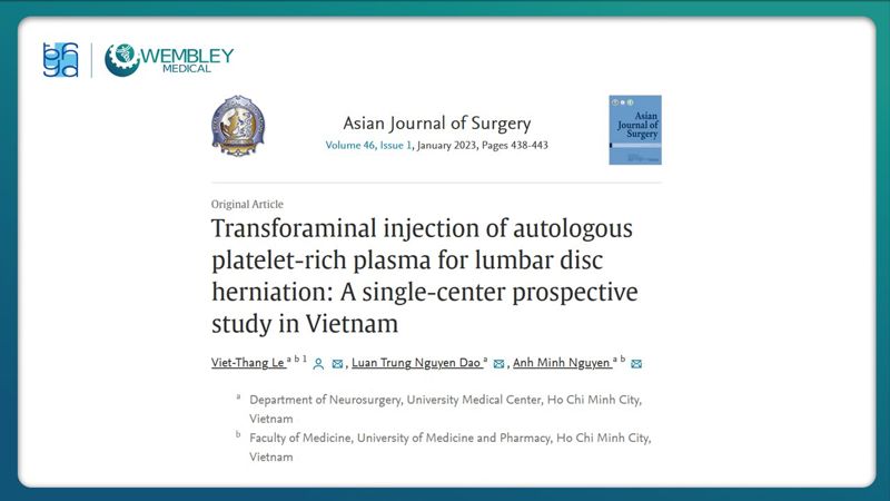 Bài báo cáo: Hiệu quả của huyết tương giàu tiểu cầu trong điều trị đau mạn tính