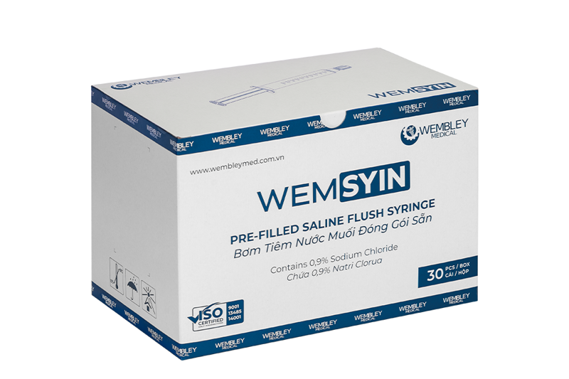 Bơm Tiêm Nước Muối Đóng Gói Sẵn WEMSYIN
