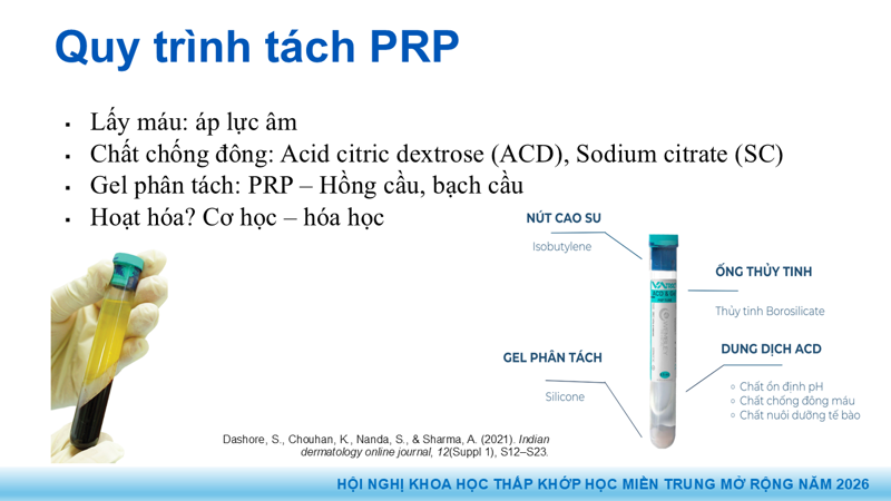 Bài báo cáo: Vai trò của Huyết tương giàu tiểu cầu trong điều trị thoái hóa khớp
