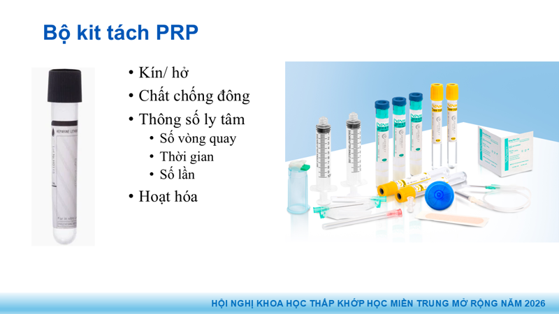 Bài báo cáo: Vai trò của Huyết tương giàu tiểu cầu trong điều trị thoái hóa khớp